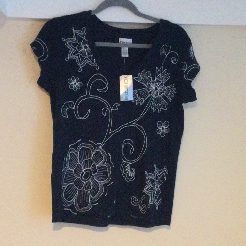 Chico’s “Ambient Bliss” Embroidered T